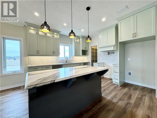Quartz counter tops - 411 Northport Drive, Port Elgin, ON - Indoor Photo Showing Kitchen With Upgraded Kitchen
