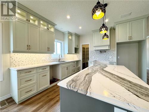 Pot filler over the  stove - 411 Northport Drive, Port Elgin, ON - Indoor Photo Showing Kitchen