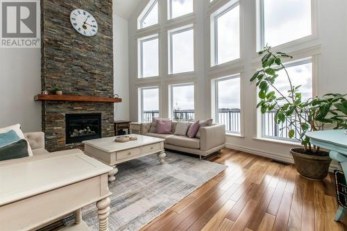 59 Island Cove Road, Bay Bulls, NL - Indoor Photo Showing Living Room With Fireplace