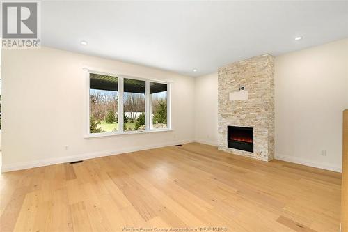 2580 Mayfair, Lasalle, ON - Indoor Photo Showing Living Room With Fireplace