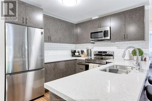 1489 Banwell Unit# 143, Windsor, ON - Indoor Photo Showing Kitchen With Double Sink With Upgraded Kitchen
