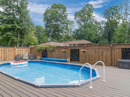 45 Pine Park Blvd, Adjala-Tosorontio, ON - Outdoor With Above Ground Pool With Backyard