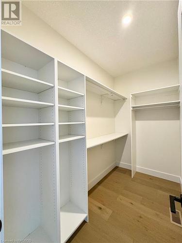 Walk in closet in the primary bedroom - 359 Ridge Street, Port Elgin, ON - Indoor With Storage