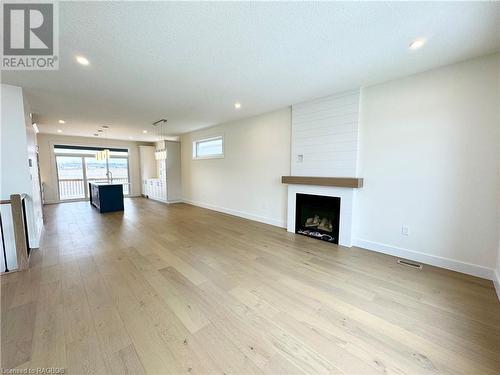 Open concept - 359 Ridge Street, Port Elgin, ON - Indoor Photo Showing Living Room With Fireplace