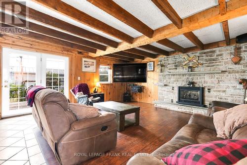 1898 Baseline Road, Clarington, ON - Indoor Photo Showing Living Room With Fireplace