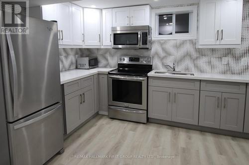 Lower - 267 Seneca Avenue, Oshawa, ON - Indoor Photo Showing Kitchen With Stainless Steel Kitchen With Upgraded Kitchen