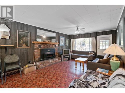 163 3Rd Street, Tulameen, BC - Indoor Photo Showing Living Room With Fireplace