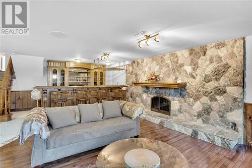 3786 Howard Avenue, Windsor, ON - Indoor Photo Showing Living Room With Fireplace