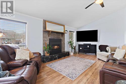 240 Willow Street, Chase, BC - Indoor Photo Showing Living Room With Fireplace