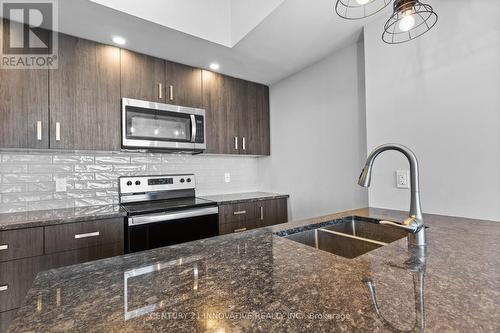 2601 - 108 Garment Street, Kitchener, ON - Indoor Photo Showing Kitchen With Double Sink With Upgraded Kitchen