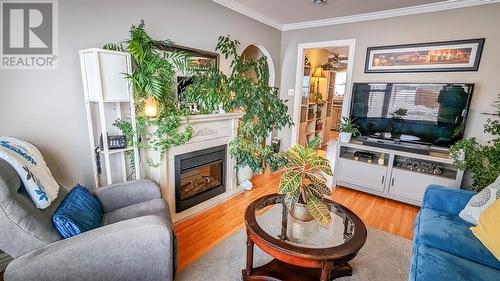 49 Corrigan Street, Gander, NL - Indoor Photo Showing Living Room With Fireplace