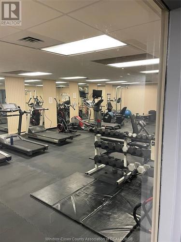 380 Pelissier Unit# 2402, Windsor, ON - Indoor Photo Showing Gym Room