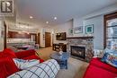 5005 Valley Drive Unit# 43, Sun Peaks, BC  - Indoor Photo Showing Living Room With Fireplace 