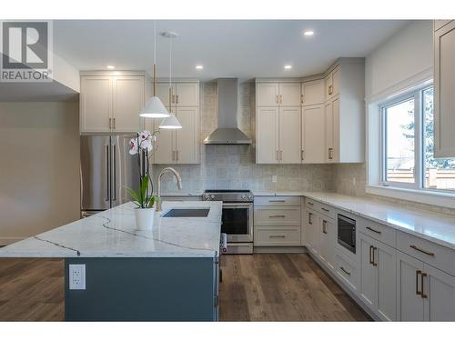 1719 Britton Road, Summerland, BC - Indoor Photo Showing Kitchen With Stainless Steel Kitchen With Upgraded Kitchen