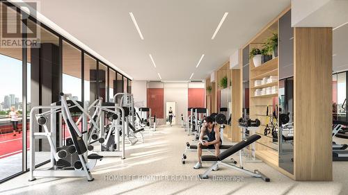 #1803 -19 Western Battery Rd, Toronto, ON - Indoor Photo Showing Gym Room
