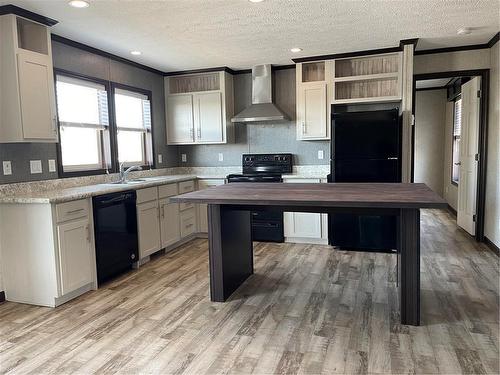 E10 1545 Main Street, Swan River, MB - Indoor Photo Showing Kitchen With Double Sink