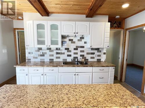 507 Maple Street, Maple Creek, SK - Indoor Photo Showing Kitchen With Double Sink