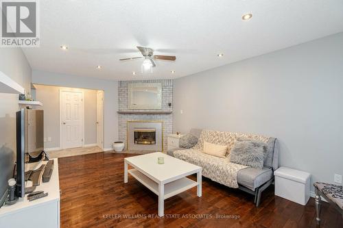 54 Randolf Crt, Hamilton, ON - Indoor Photo Showing Living Room With Fireplace