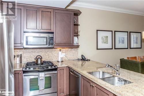 1869 Muskoka Road 118 Highway W Unit# A202-D1, Muskoka Lakes, ON - Indoor Photo Showing Kitchen With Double Sink With Upgraded Kitchen