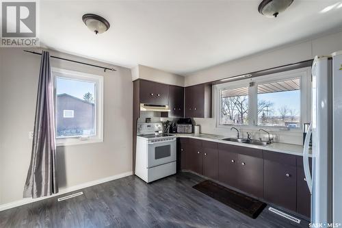 217 Conway Street, Mortlach, SK - Indoor Photo Showing Kitchen With Double Sink