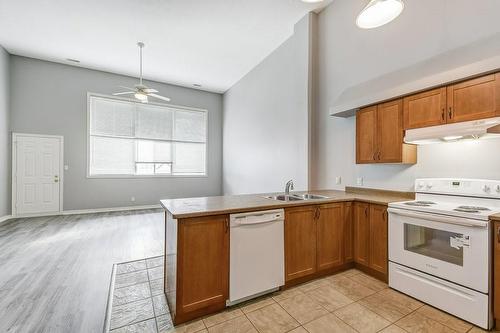 111 Grey Street|Unit #214, Brantford, ON - Indoor Photo Showing Kitchen With Double Sink