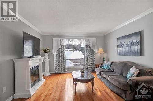 1363 Belcourt Boulevard, Ottawa, ON - Indoor Photo Showing Living Room With Fireplace
