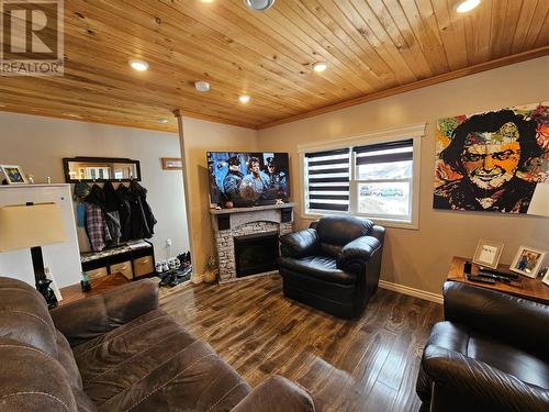 105 Country Road, Corner Brook, NL - Indoor Photo Showing Living Room With Fireplace
