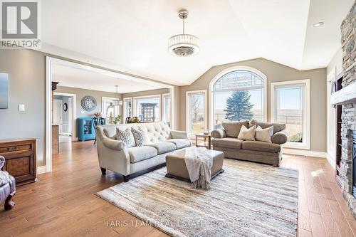 3991 2Nd Line, Innisfil, ON - Indoor Photo Showing Living Room With Fireplace