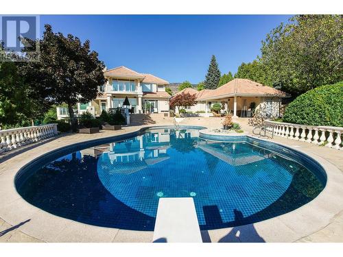 3715 30Th Avenue, Osoyoos, BC - Outdoor With In Ground Pool With Backyard