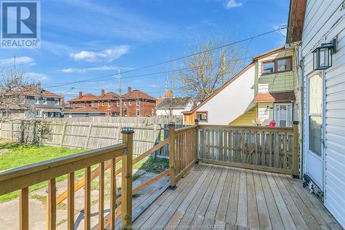 637 Cameron Avenue, Windsor, ON - Outdoor With Deck Patio Veranda With Exterior