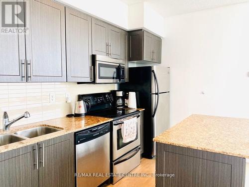 #2610 -55 Bremner Blvd, Toronto, ON - Indoor Photo Showing Kitchen With Stainless Steel Kitchen With Double Sink