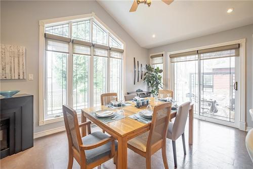14 Berkhout Terrace, Fonthill, ON - Indoor Photo Showing Dining Room With Fireplace