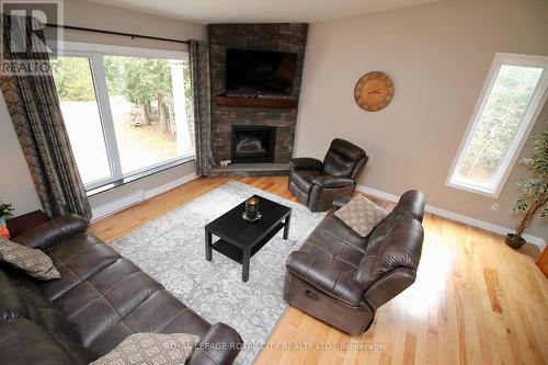 6736 Hwy 6, Northern Bruce Peninsula, ON - Indoor Photo Showing Living Room With Fireplace