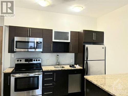 360 Cumberland Street Unit#308, Ottawa, ON - Indoor Photo Showing Kitchen With Stainless Steel Kitchen With Upgraded Kitchen