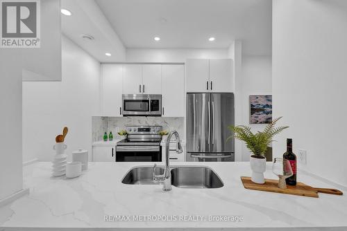 Th55 - 295 Village Green Square, Toronto, ON - Indoor Photo Showing Kitchen With Stainless Steel Kitchen With Upgraded Kitchen