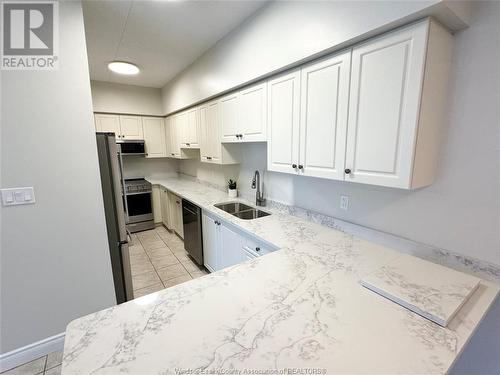 200 Manning Unit# 409, Tecumseh, ON - Indoor Photo Showing Kitchen With Double Sink