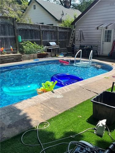 10 Welland Vale Road, St. Catharines, ON - Outdoor With In Ground Pool With Backyard