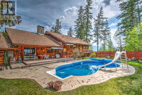 98 Twin Lakes Road, Enderby, BC - Outdoor With In Ground Pool With Deck Patio Veranda With Backyard