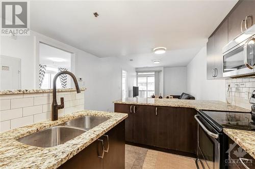 456 King Edward Avenue Unit#410, Ottawa, ON - Indoor Photo Showing Kitchen With Double Sink