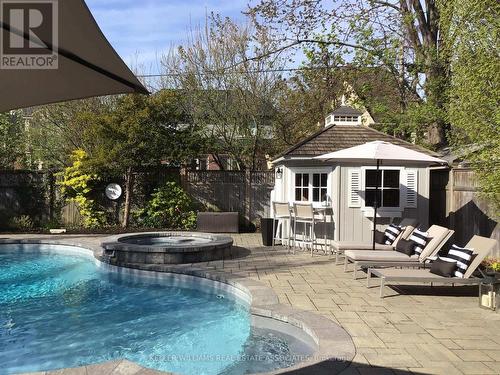 20 Cumberland Drive, Mississauga, ON - Outdoor With In Ground Pool With Deck Patio Veranda With Backyard