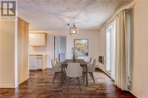 Virtually staged for illustrative purposes only - 1775 9Th Avenue E Unit# 406, Owen Sound, ON - Indoor Photo Showing Dining Room