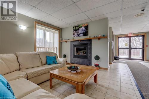 1775 9Th Avenue E Unit# 406, Owen Sound, ON - Indoor Photo Showing Living Room With Fireplace