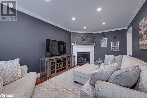 92 Golden Meadow Rd, Barrie, ON - Indoor With Fireplace