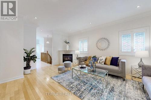 19 Isaiah Dr, Vaughan, ON - Indoor Photo Showing Living Room With Fireplace