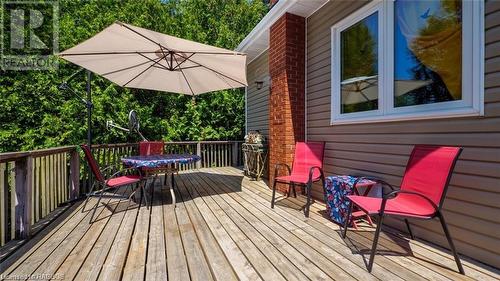 Perfect place to enjoy your morning coffee! - 7 Purgatory Road, Northern Bruce Peninsula, ON - Outdoor With Deck Patio Veranda With Exterior