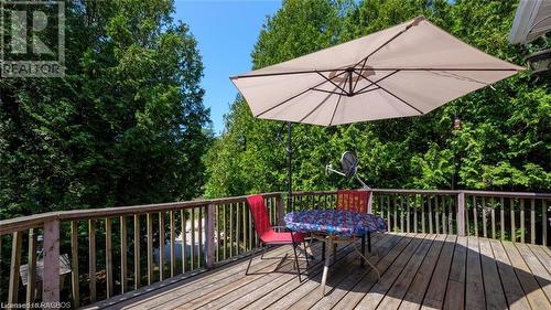 Private yet views of Lake Huron - 7 Purgatory Road, Northern Bruce Peninsula, ON - Outdoor With Deck Patio Veranda With Exterior