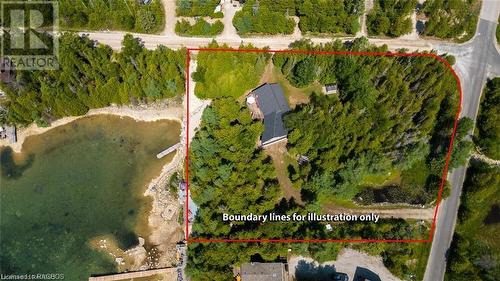 Rare double-wide waterfront property! - 7 Purgatory Road, Northern Bruce Peninsula, ON - Outdoor With Body Of Water With View