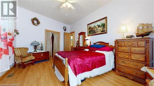 Great sized primary bedroom - 7 Purgatory Road, Northern Bruce Peninsula, ON - Indoor Photo Showing Bedroom