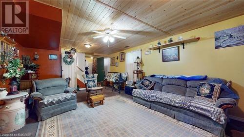 Perfect sized rec room - lots of possibilities! Features patio door walkout to ground level - 7 Purgatory Road, Northern Bruce Peninsula, ON - Indoor