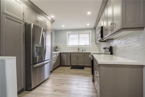 9 Delawana Drive, Hamilton, ON - Indoor Photo Showing Kitchen With Upgraded Kitchen